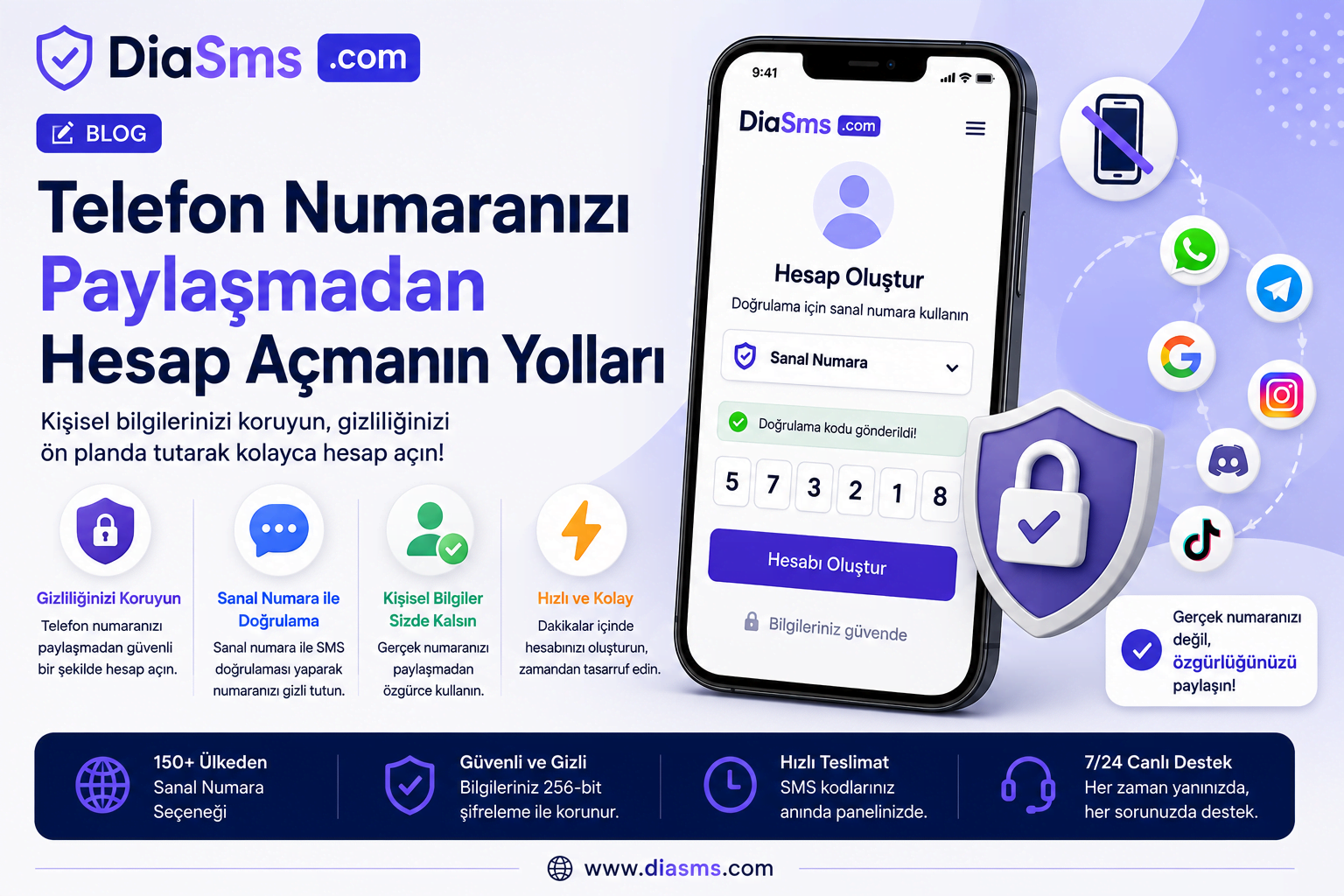 Telefon Numaranızı Paylaşmadan Hesap Açmanın Yolları